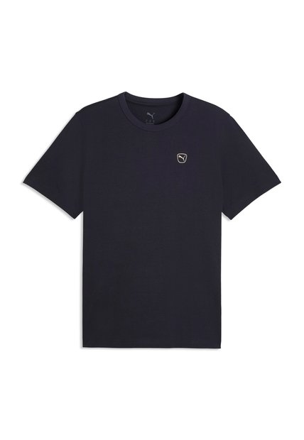 Camisa Deportiva Puma Original Ess Elevated Azul Para Hombre