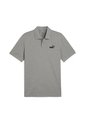 Camisa Tipo Polo Puma Ess No.1 Logo Pique Gris Hombre de Puma