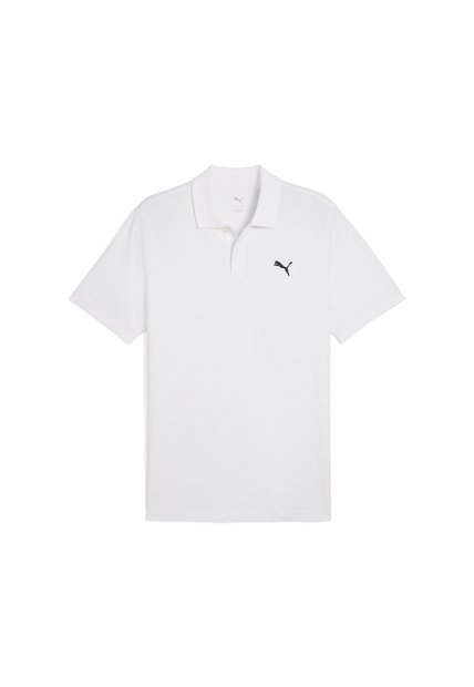 Camisa Tipo Polo Puma Ess Small Log Pique Blanco Hombre