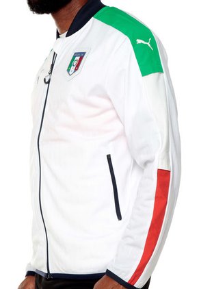 Chaqueta Blanca-Verde-Roja Puma figc italia stadium jacket