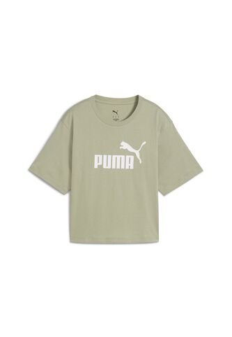 Camisa Deportiva Puma Original Ess Cropped Verde Para Mujer Puma