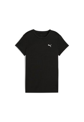 Camisa Deportiva Puma Original Logo (Poly) Negro Mujer