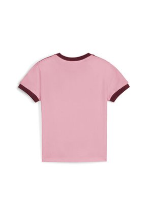 Camisa Deportiva Puma Original T7 Slim Tee W Rosa Para Mujer