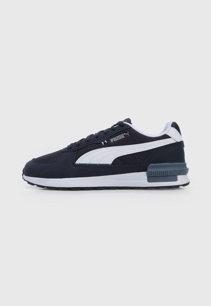 tenis puma azul con blanco