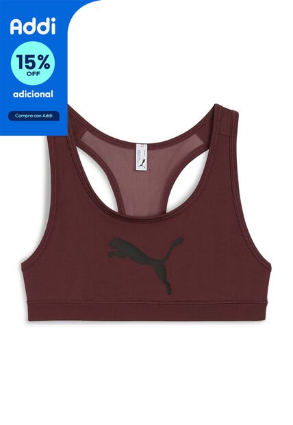 Top Puma Original 4 Keeps Training Bra - Mid Rojo Para Mujer