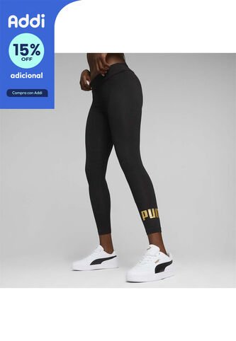 Leggings Puma Original Essential+ Metallic Negro Para Mujer Puma