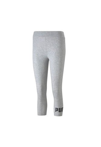 Leggings Puma Original Ess 3/4 Logo Leggings Gris Para Mujer Puma