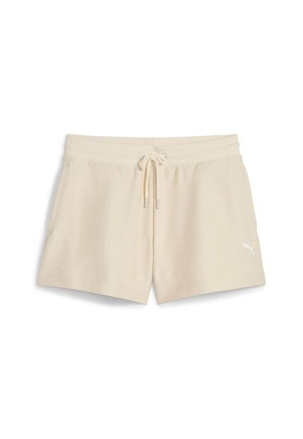 Pantaloneta Deportiva Puma Original Premium Ess4 Beige Mujer