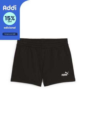 Pantaloneta Deportiva Puma Original Ess Small 4 Negro Mujer Puma