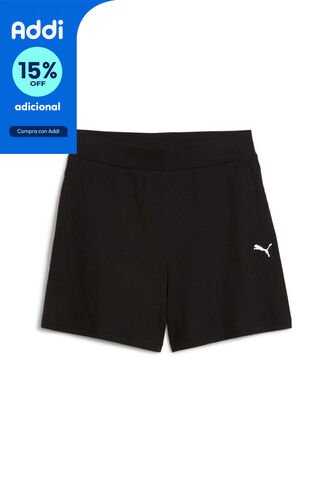 Pantaloneta Deportiva Puma Ess Elevated Original Negro Mujer Puma