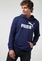 Hoodie Azul Navy-Blanco Puma Essentials de Puma