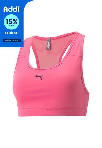 Top Bra Puma Original Mid Impact 4 Keeps Rosa Mujer Puma