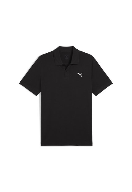 Camisa Tipo Polo Puma Ess Small Logo Pique Negro Hombre