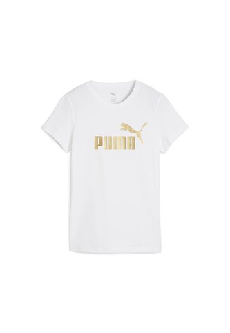 Camisa Deportiva Puma Original Ess Metallic No1 Blanco Mujer Puma