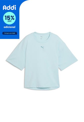 Camisa Deportiva Puma Original Cloudspun Relaxed Azul Mujer Puma