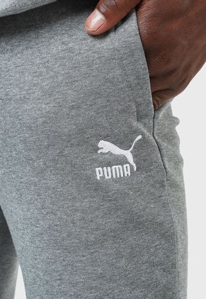 Pantalón Sudadera Gris Puma