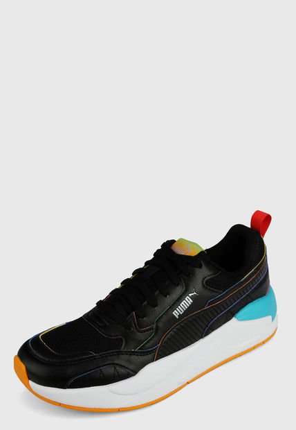 Tenis Lifestyle Negro-Multicolor Puma X-Ray² Square Rainbow