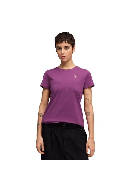 Camisa Deportiva Puma Original EssElevated Morado Para Mujer