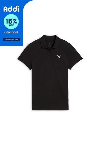 Camisas Tipo Polo Puma Originales Ess Logo Negro Mujer Puma