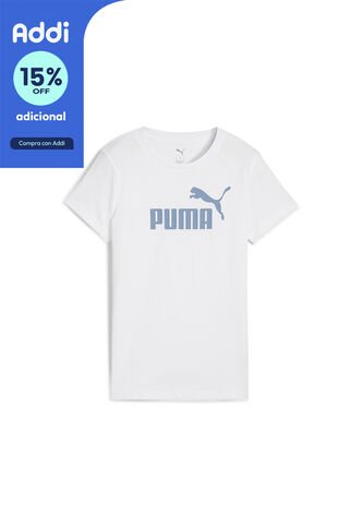 Camisa Deportiva Puma Original Ess No. 1 Logo Blanco Mujer Puma