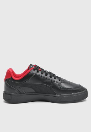 Tenis Lifestyle Negro-Blanco-Rojo PUMA Ferrari Caven