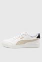 Tenis Lifestyle Blanco-Dorado-Beige Puma Shuffle de Puma
