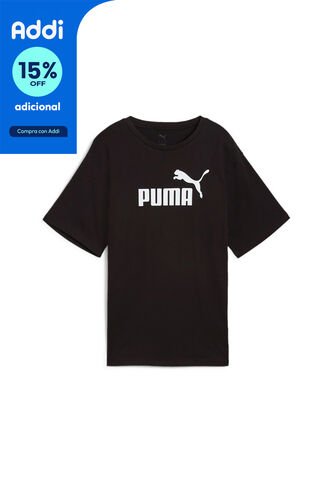 Camisa Deportiva Puma Ess No.1 Logo Relaxed Negro Mujer Puma