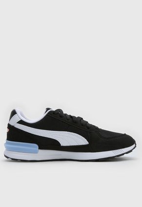 Tenis Lifestyle Negro-Blanco-Celeste PUMA Graviton