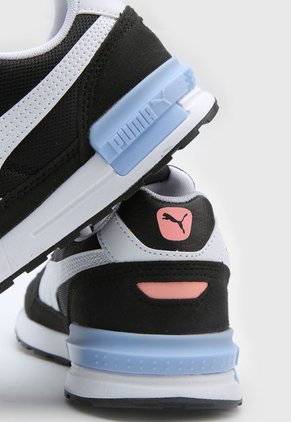 Tenis Lifestyle Negro-Blanco-Celeste PUMA Graviton