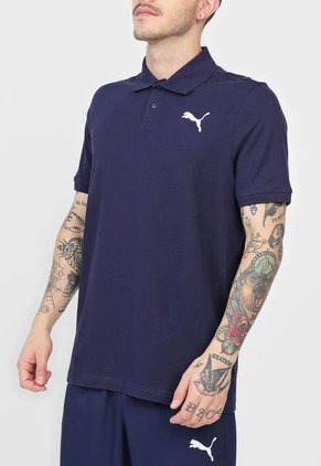 Polo Azul Navy-Blanco Puma Essentials