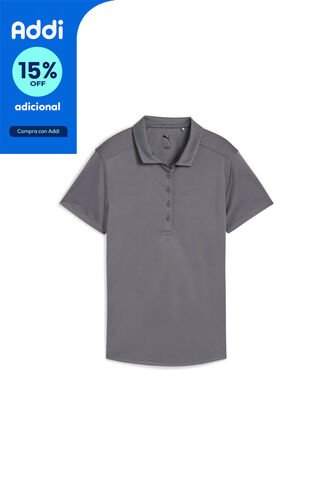 Camisas Tipo Polo Puma Original Pure 2.0 Ss Gris Para Mujer Puma
