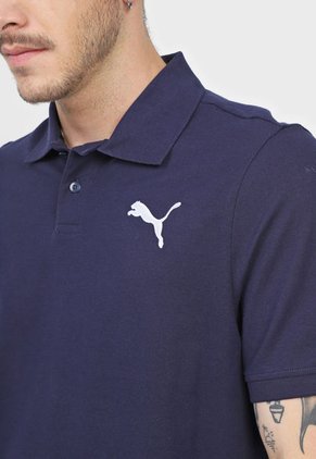 Polo Azul Navy-Blanco Puma Essentials