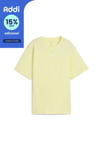 Camisas Deportivas Puma Original Ess Relaxed Amarillo Mujer Puma