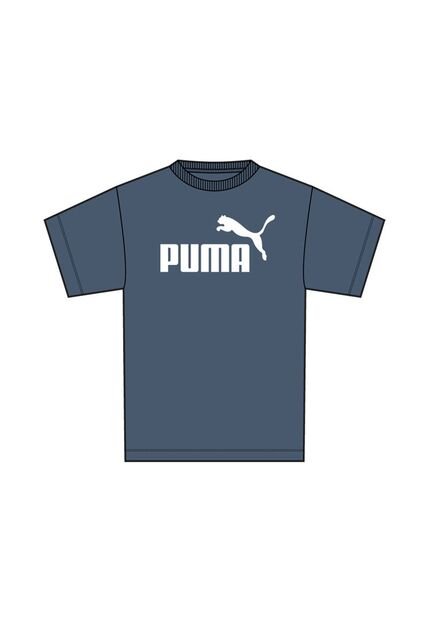 Camisa Deportiva Puma Original Ess No1 Logo Azul Hombre