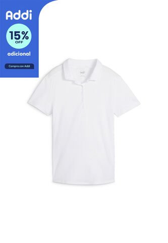 Camisa Tipo Polo Puma Original Gamer Ss Update Blanco Mujer Puma