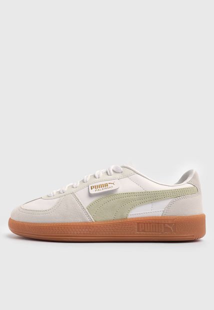 Tenis Lifestyle Blanco-Beige PUMA Palermo Leather
