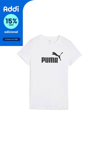 Tshirt Camisa Puma Ess No. 1 Logo Tee Original Blanco Mujer Puma