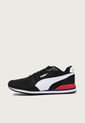 Tenis Lifestyle Negro-Blanco-Rojo Puma St Runner V3 Mesh de Puma
