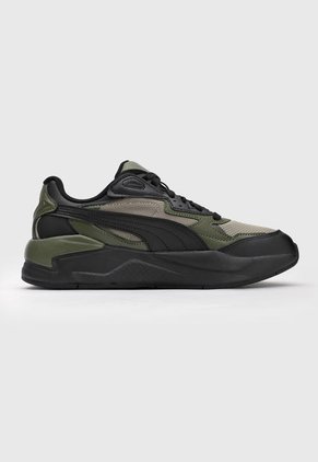 Tenis Lifestyle Negro-Verde Oliva-Beige Puma X-Ray Speed