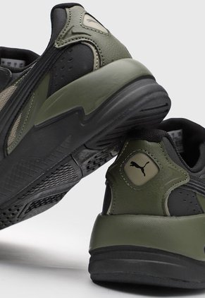 Tenis Lifestyle Negro-Verde Oliva-Beige Puma X-Ray Speed