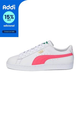 Tenis Deportivos Puma Originales Basket Classic Blanco Mujer Puma