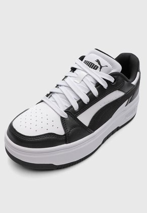 Tenis PUMA Rebound Femme Low Blanco
