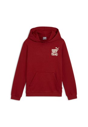 Hoodie Puma Original Ess+ Mid 90S Hoodie Tr B Rojo Para Nino