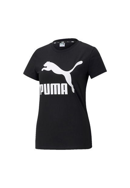 Camiseta Puma Para Mujer Classics Logo Tee W Negro