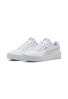 Tenis Zapatillas Marca Puma Original Carina 30 Blanco Mujer