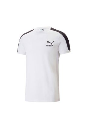 Camisa Puma Marca Para Hombre T7 Iconic Tee Blanco Original