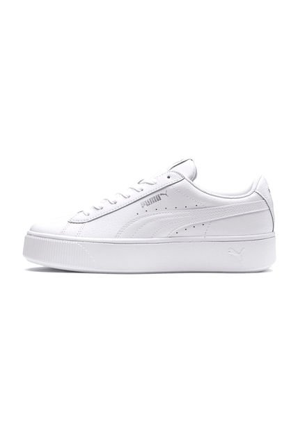 Tenis Puma Para Mujer Puma Vikky Stacked L  Blanco
