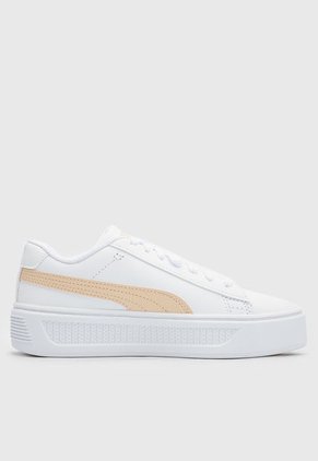 Tenis Lifestyle Blanco-Nude Puma Smash Platform v3