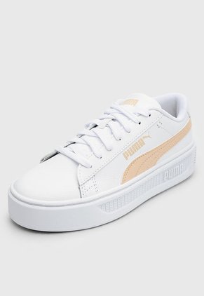 Tenis Lifestyle Blanco-Nude Puma Smash Platform v3