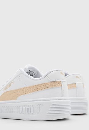 Tenis Lifestyle Blanco-Nude Puma Smash Platform v3